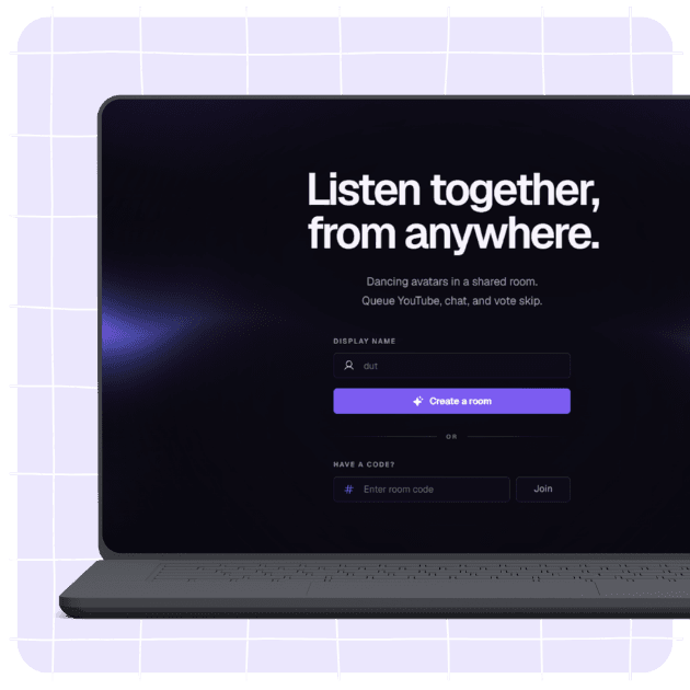 NextDJ landing page